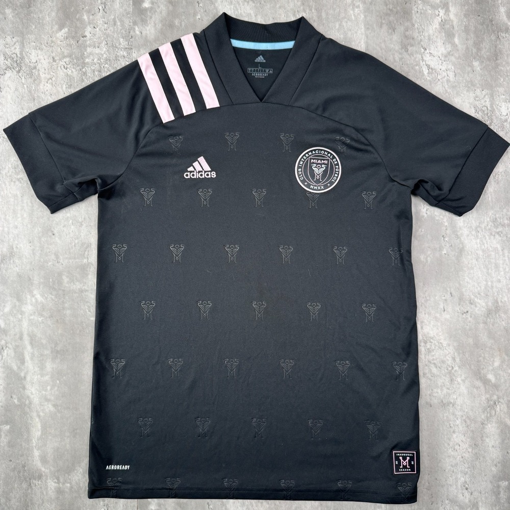Adidas Inter Miami CF Jersey Mens L Black Pink 2020 Inaugural Season MLS Soccer